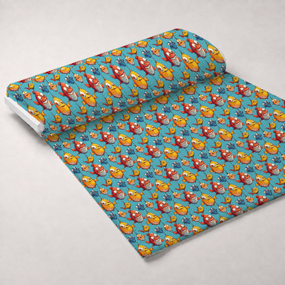 Googly Guppies Pattern 14 Minky Fabric