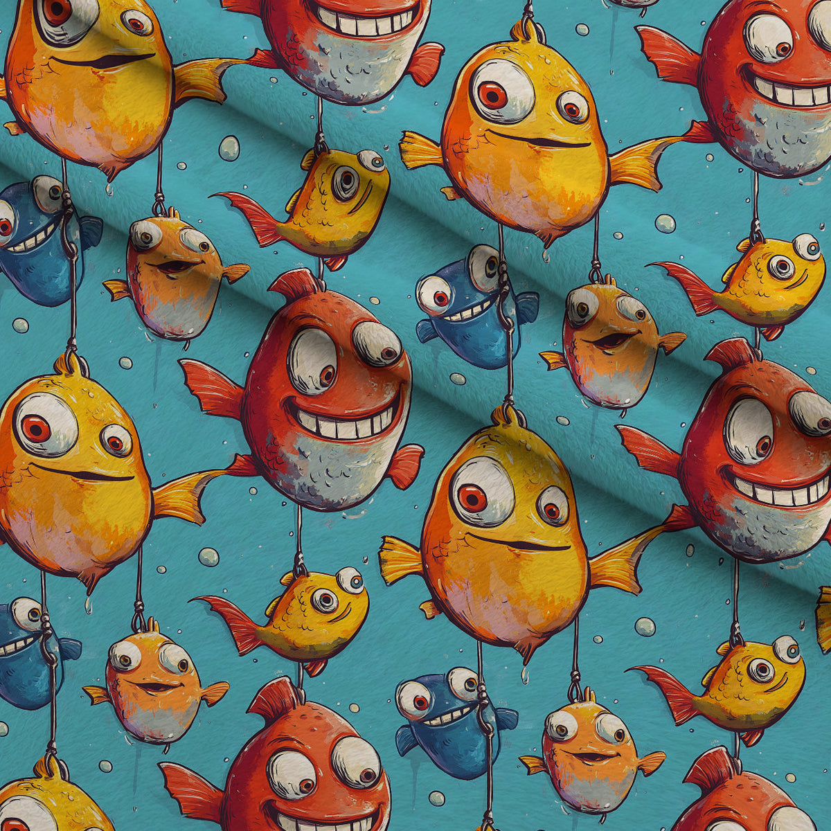 Googly Guppies Pattern 14 Minky Fabric