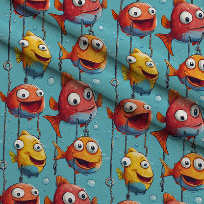 Googly Guppies Pattern 15 Minky Fabric