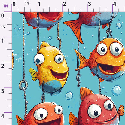 Googly Guppies Pattern 15 Minky Fabric