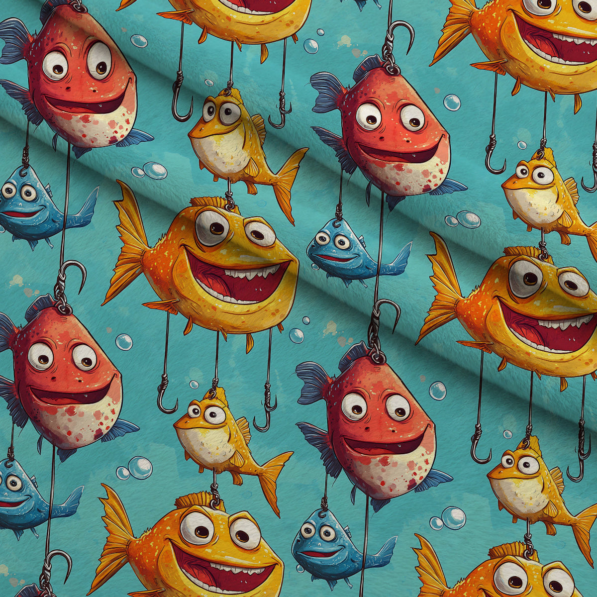 Googly Guppies Pattern 16 Minky Fabric