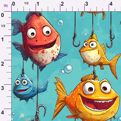Googly Guppies Pattern 16 Minky Fabric