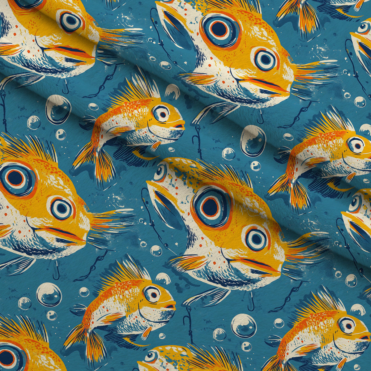 Googly Guppies Pattern 17 Minky Fabric