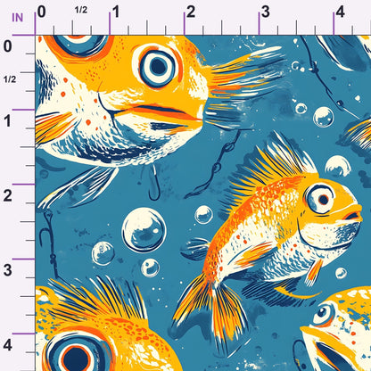 Googly Guppies Pattern 17 Minky Fabric