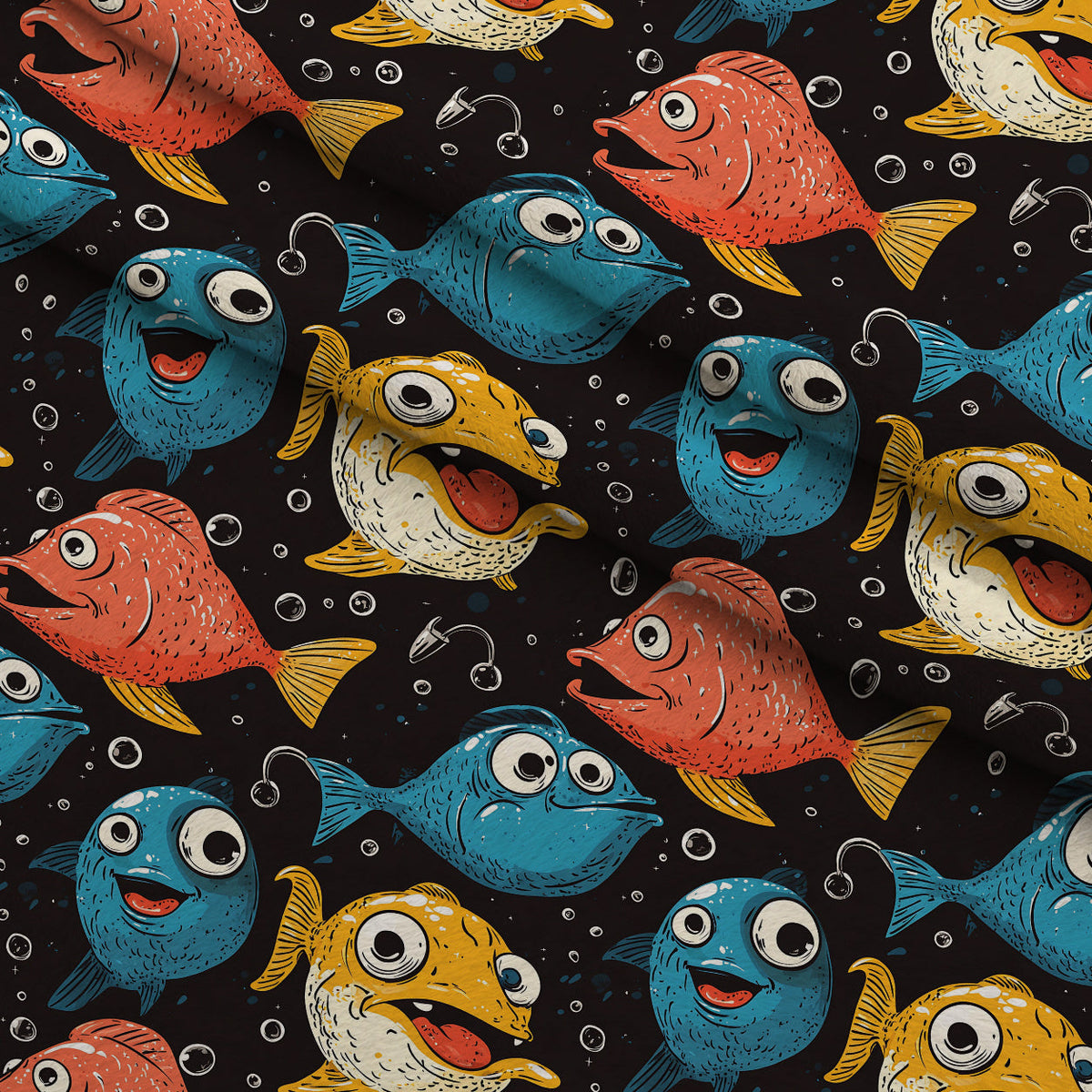 Googly Guppies Pattern 18 Minky Fabric