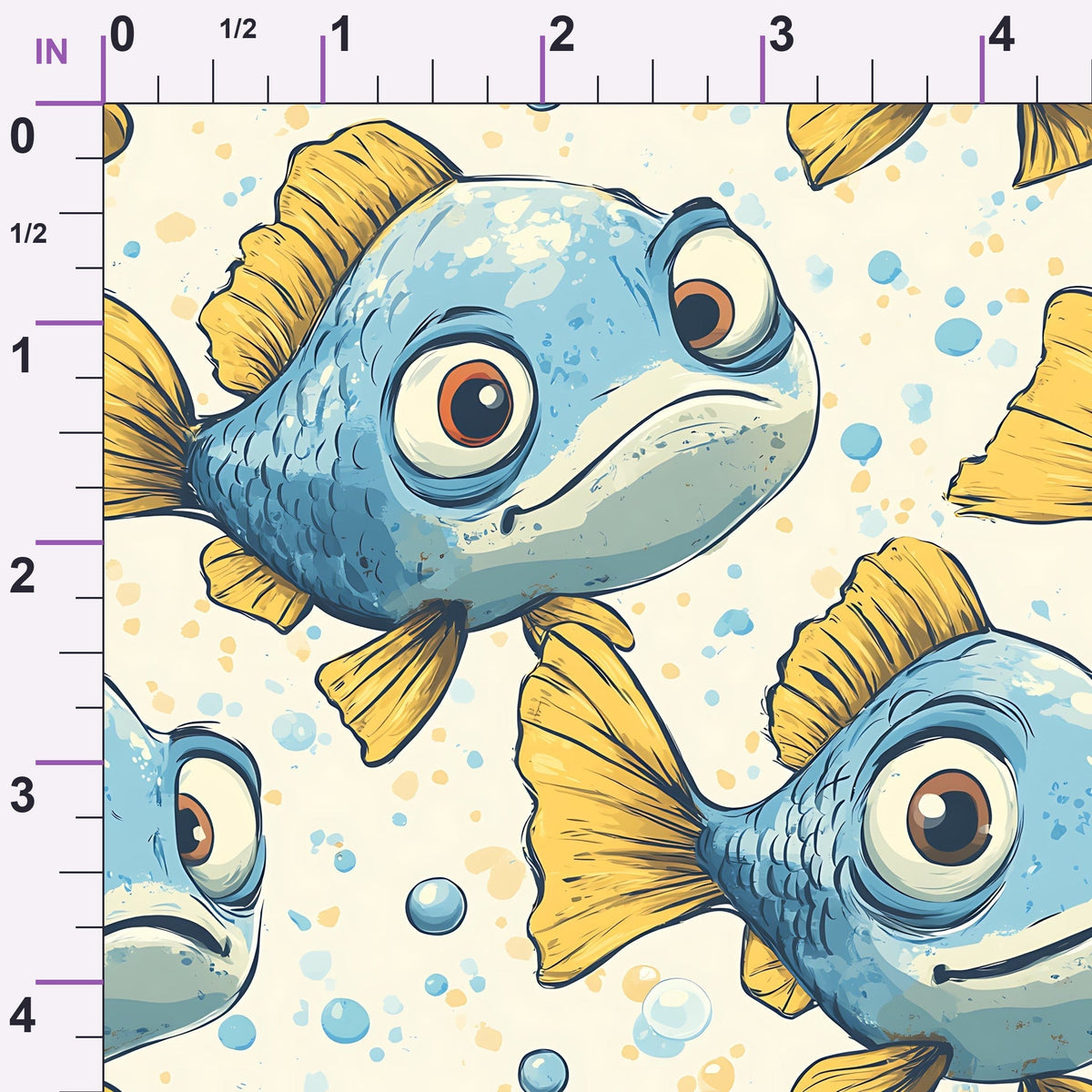 Googly Guppies Pattern 19 Minky Fabric