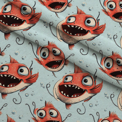 Googly Guppies Pattern 4 Minky Fabric