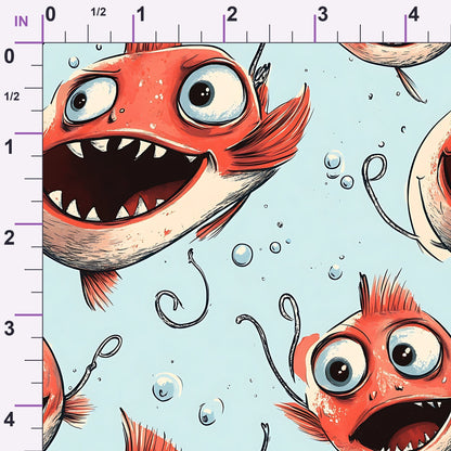 Googly Guppies Pattern 4 Minky Fabric