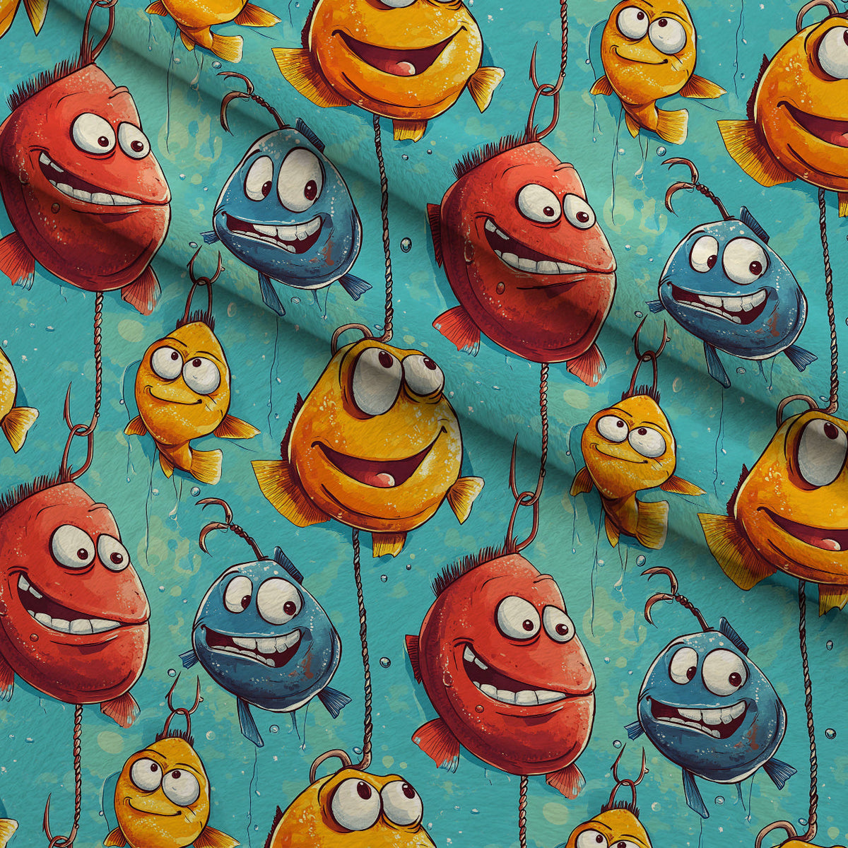 Googly Guppies Pattern 6 Minky Fabric