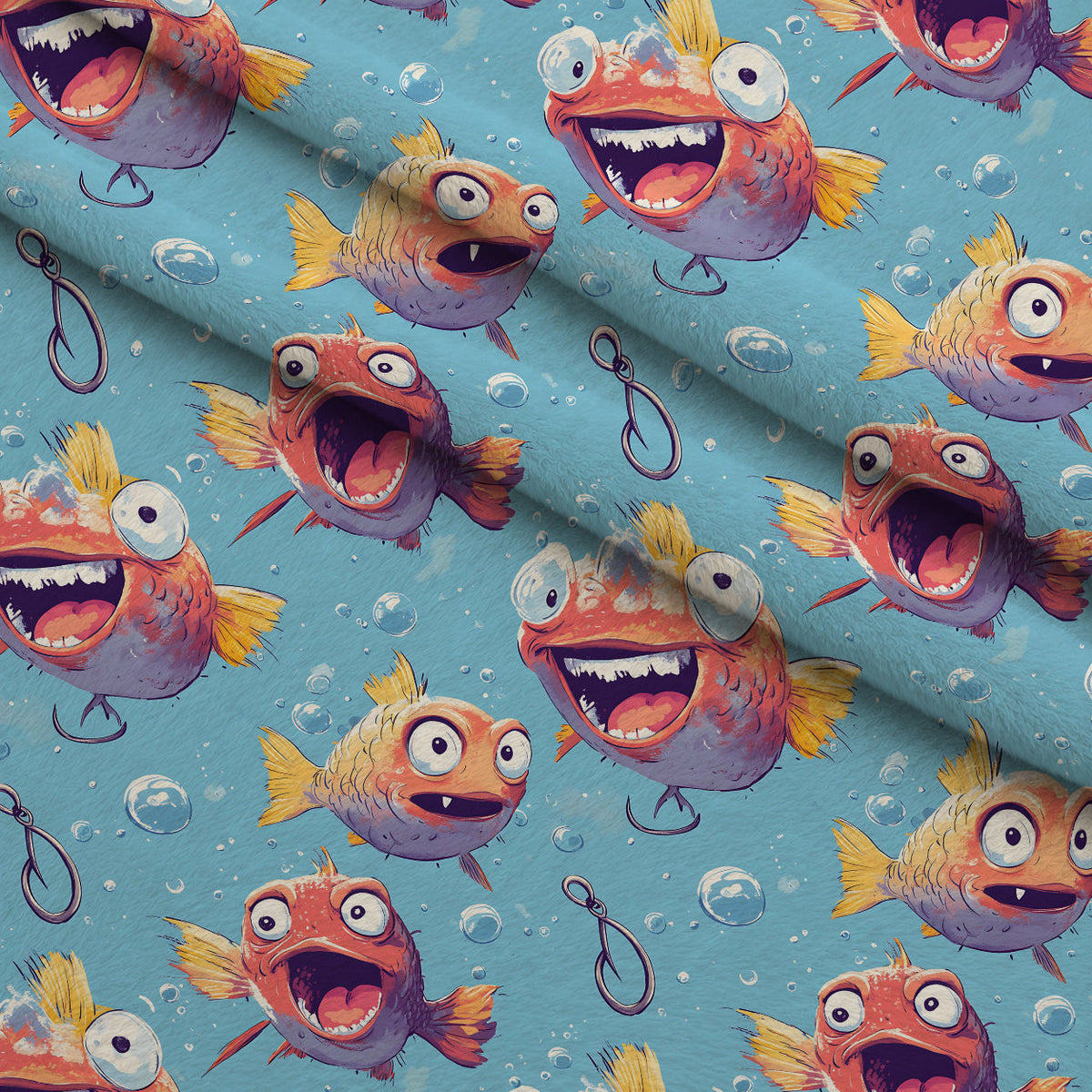 Googly Guppies Pattern 7 Minky Fabric