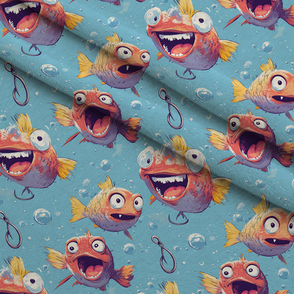 Googly Guppies Pattern 7 Minky Fabric