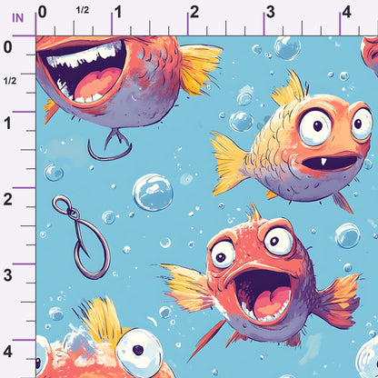 Googly Guppies Pattern 7 Minky Fabric