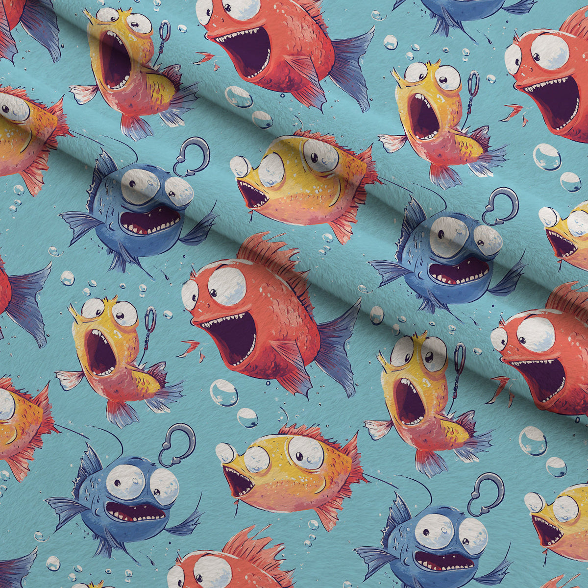 Googly Guppies Pattern 9 Minky Fabric