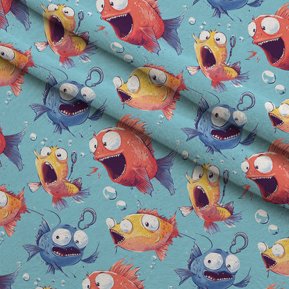 Googly Guppies Pattern 9 Minky Fabric