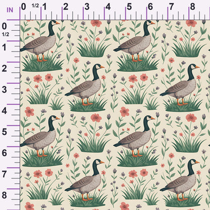 Gosling Garden Pattern 1 Minky Fabric