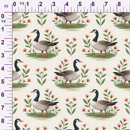 Gosling Garden Pattern 12 Minky Fabric