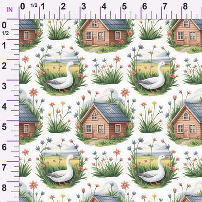 Gosling Garden Pattern 13 Minky Fabric