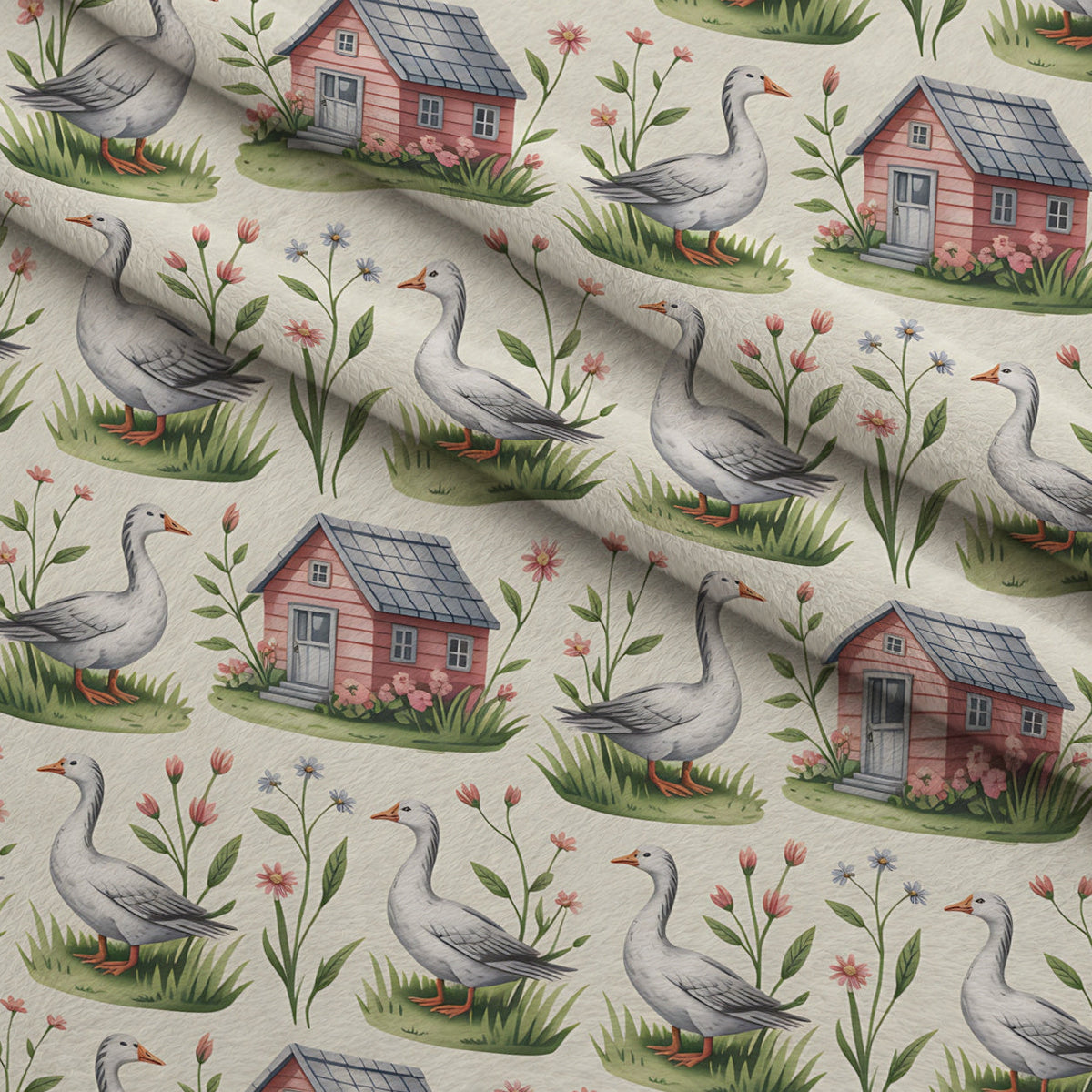 Gosling Garden Pattern 14 Minky Fabric