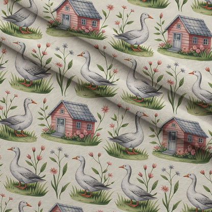 Gosling Garden Pattern 14 Minky Fabric
