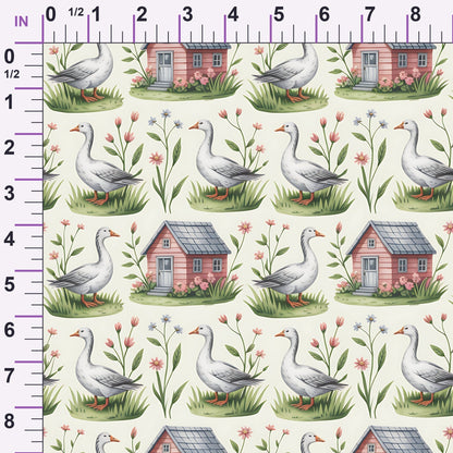 Gosling Garden Pattern 14 Minky Fabric