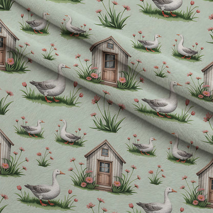 Gosling Garden Pattern 16 Minky Fabric