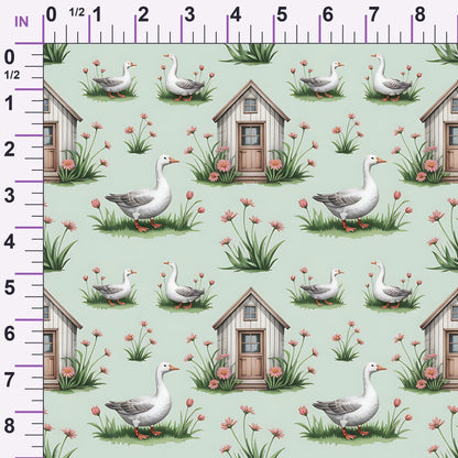 Gosling Garden Pattern 16 Minky Fabric
