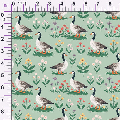 Gosling Garden Pattern 18 Minky Fabric