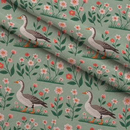 Gosling Garden Pattern 20 Minky Fabric