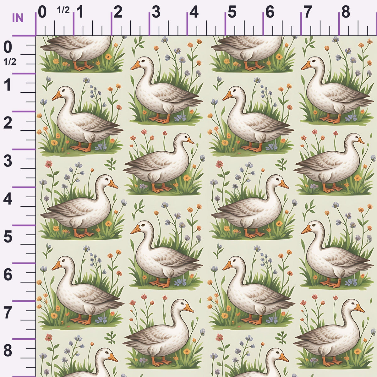 Gosling Garden Pattern 22 Minky Fabric