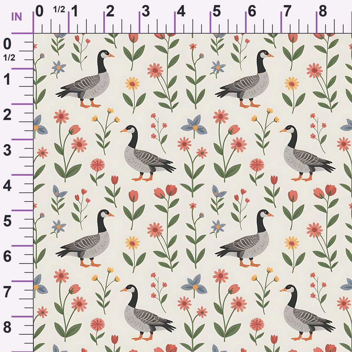 Gosling Garden Pattern 23 Minky Fabric