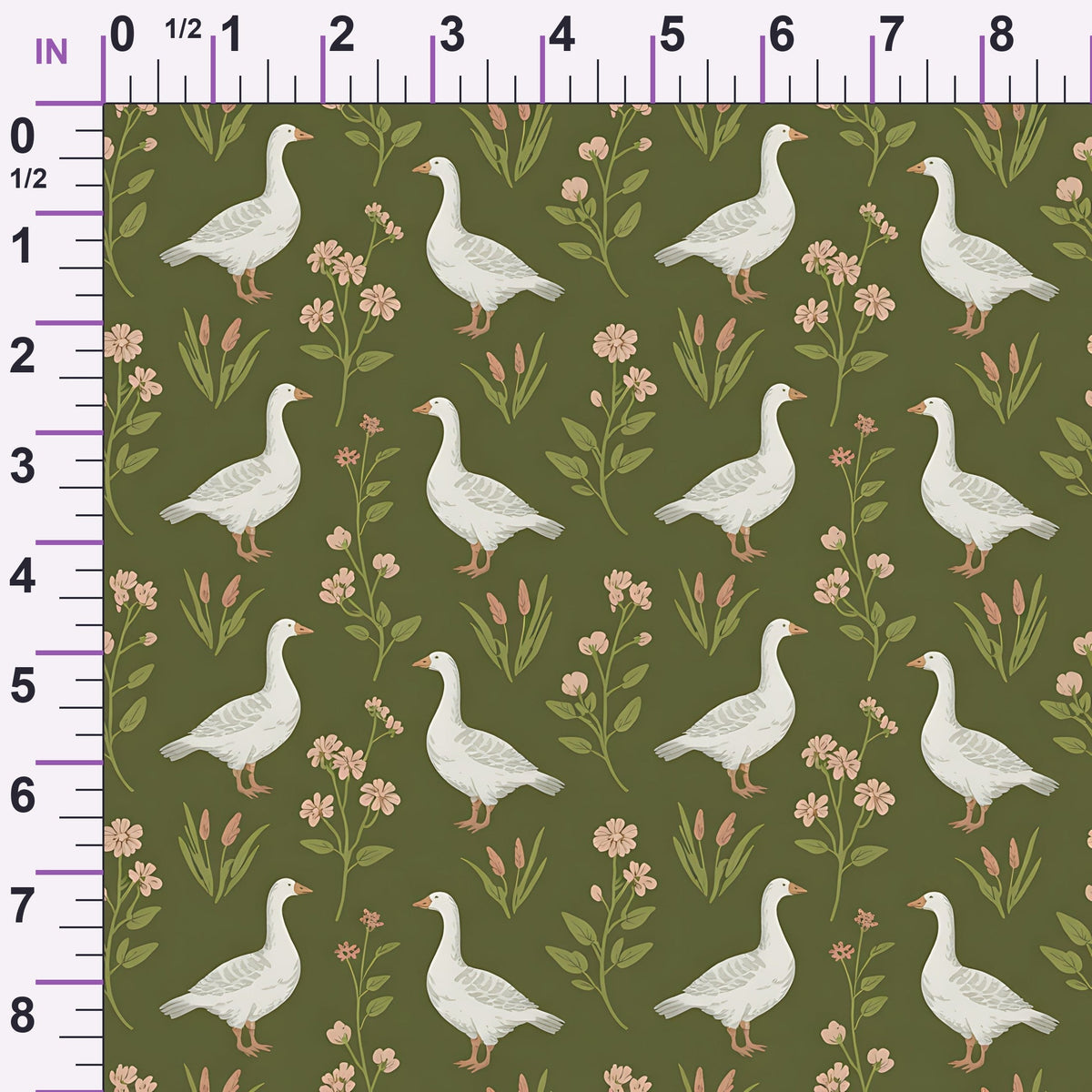 Gosling Garden Pattern 24 Minky Fabric