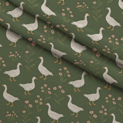 Gosling Garden Pattern 25 Minky Fabric