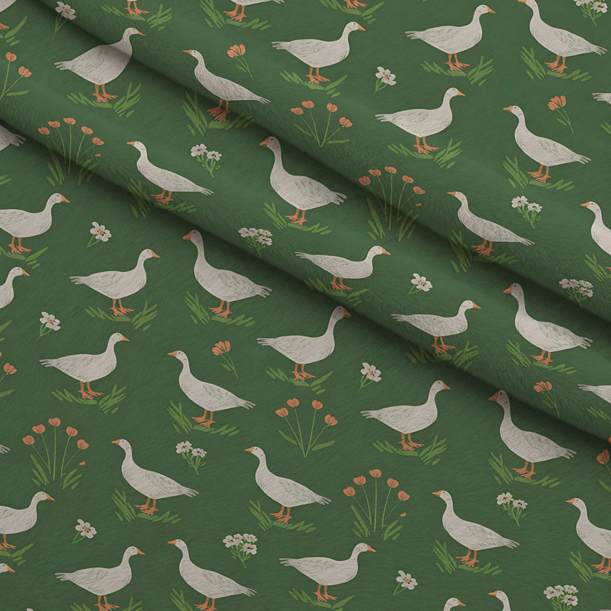 Gosling Garden Pattern 26 Minky Fabric