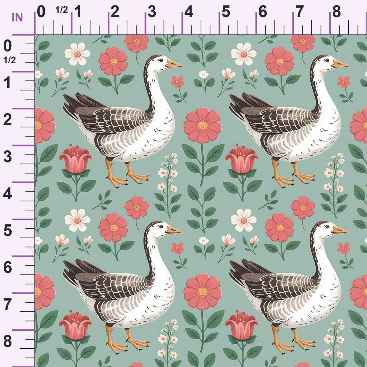 Gosling Garden Pattern 27 Minky Fabric