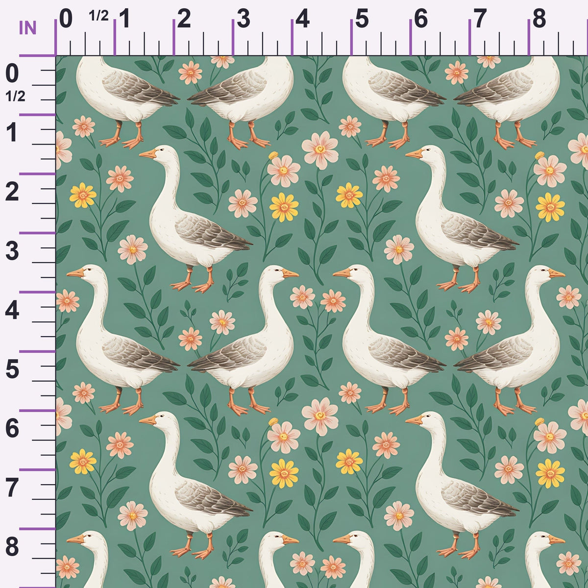 Gosling Garden Pattern 28 Minky Fabric