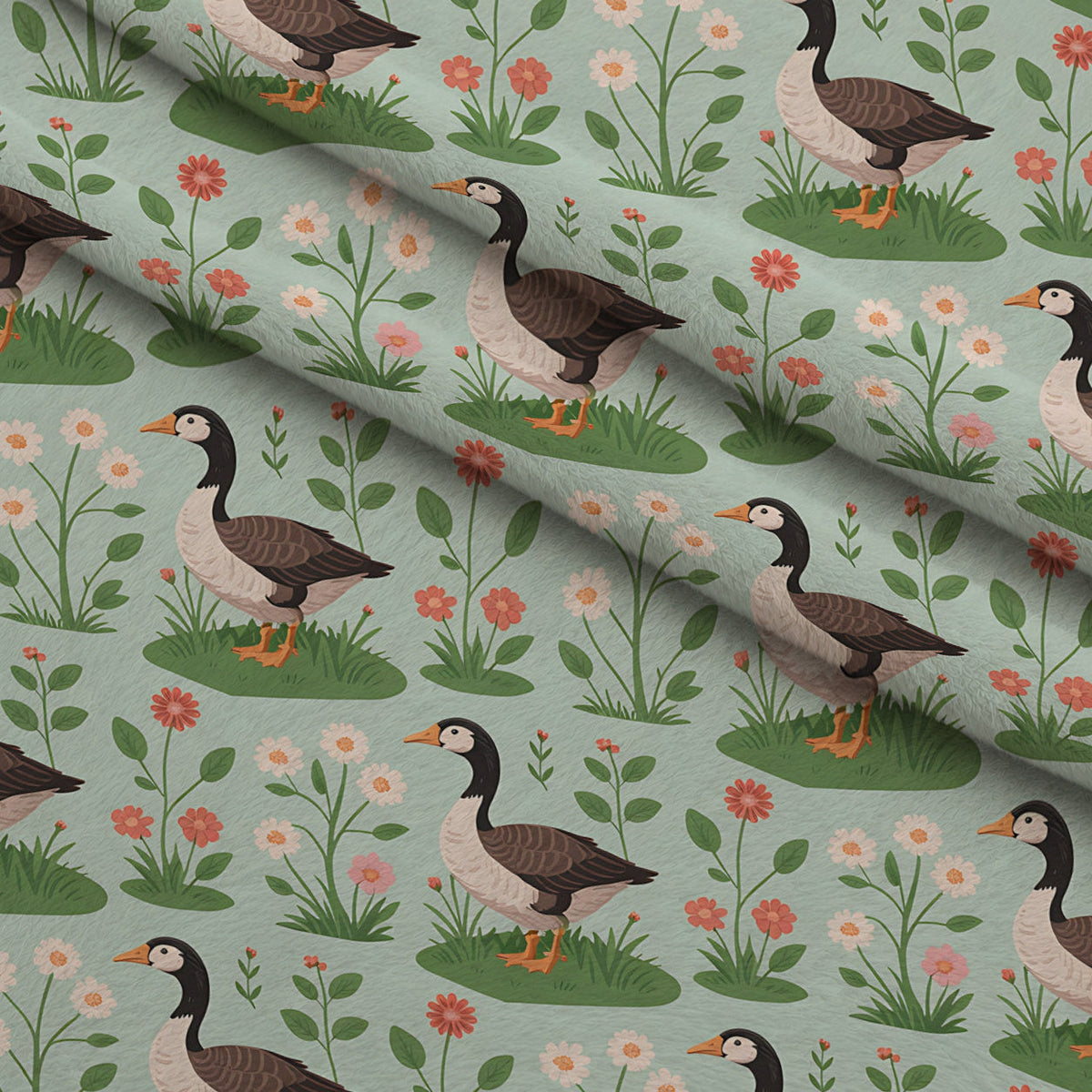 Gosling Garden Pattern 29 Minky Fabric