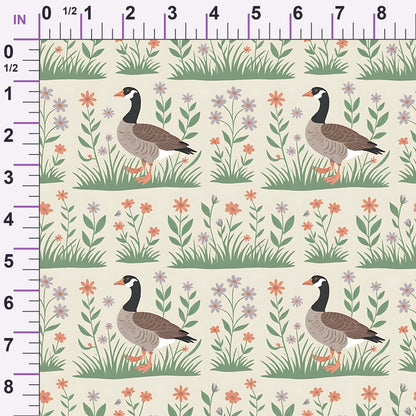 Gosling Garden Pattern 3 Minky Fabric