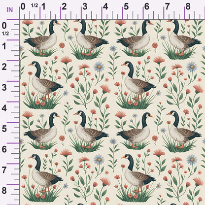 Gosling Garden Pattern 4 Minky Fabric