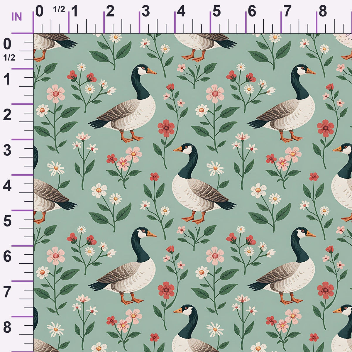 Gosling Garden Pattern 6 Minky Fabric