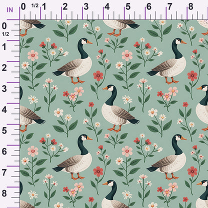 Gosling Garden Pattern 6 Minky Fabric