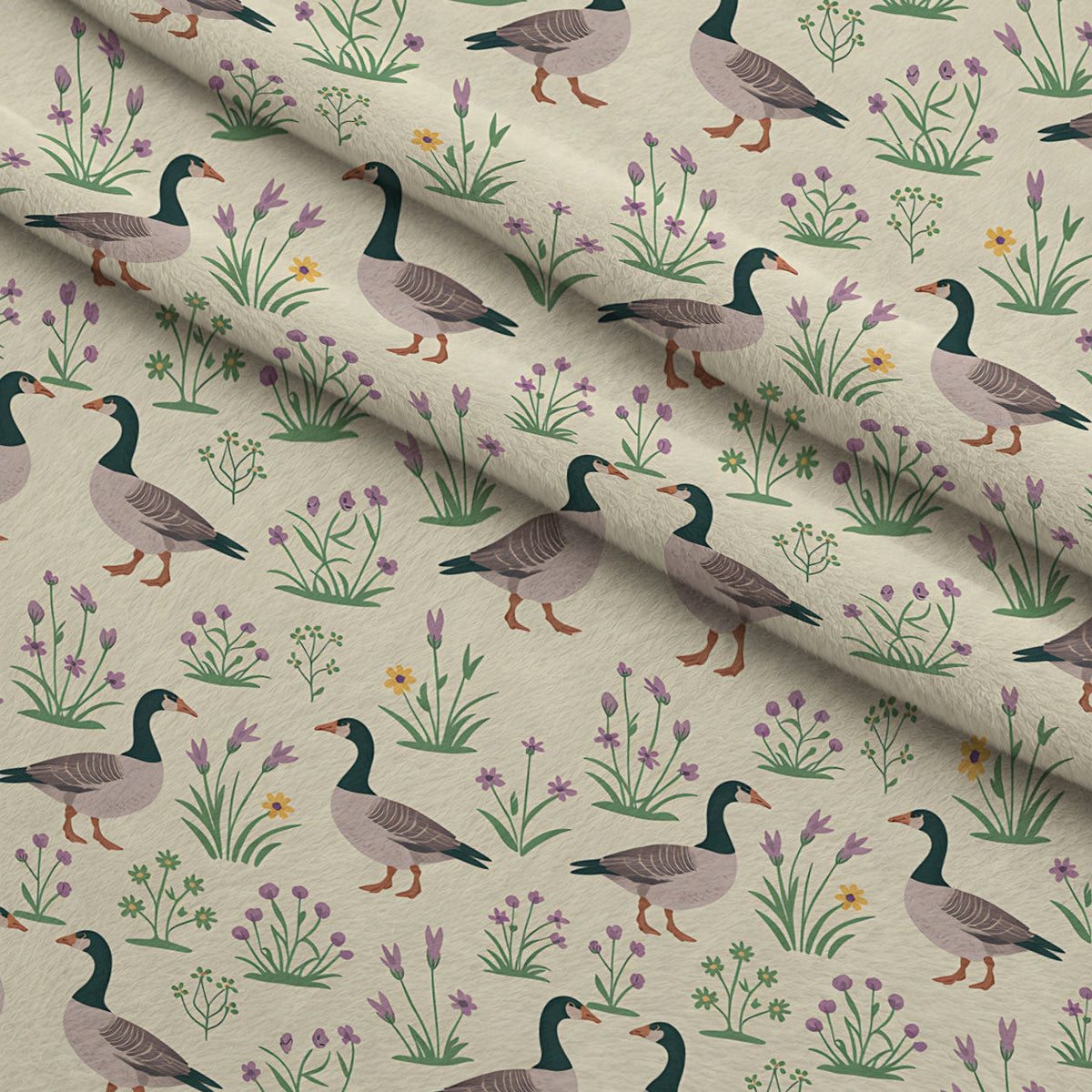 Gosling Garden Pattern 7 Minky Fabric