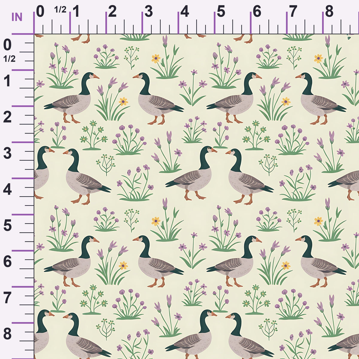Gosling Garden Pattern 7 Minky Fabric