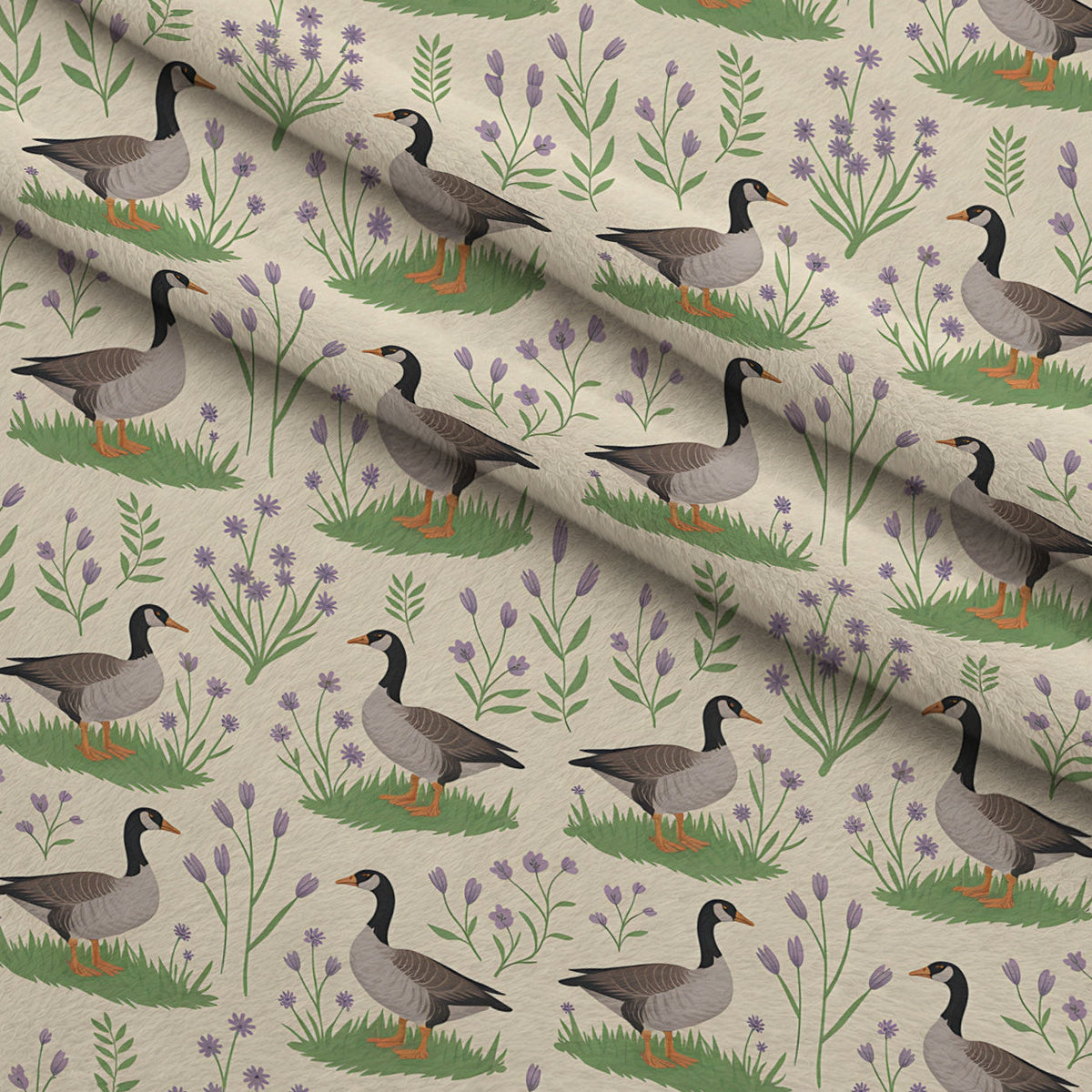 Gosling Garden Pattern 8 Minky Fabric