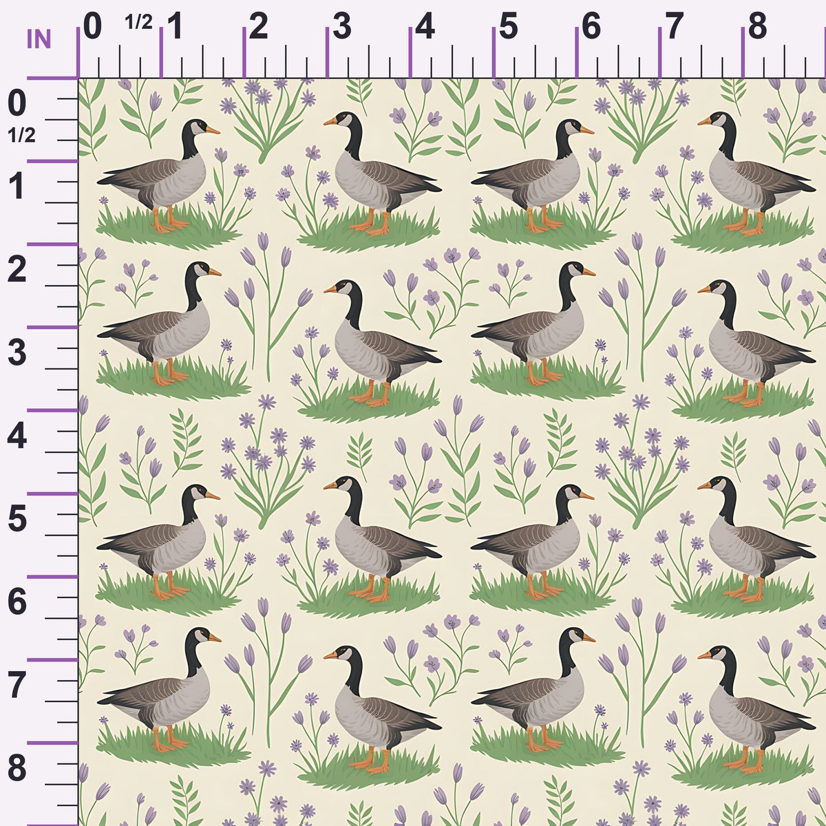 Gosling Garden Pattern 8 Minky Fabric