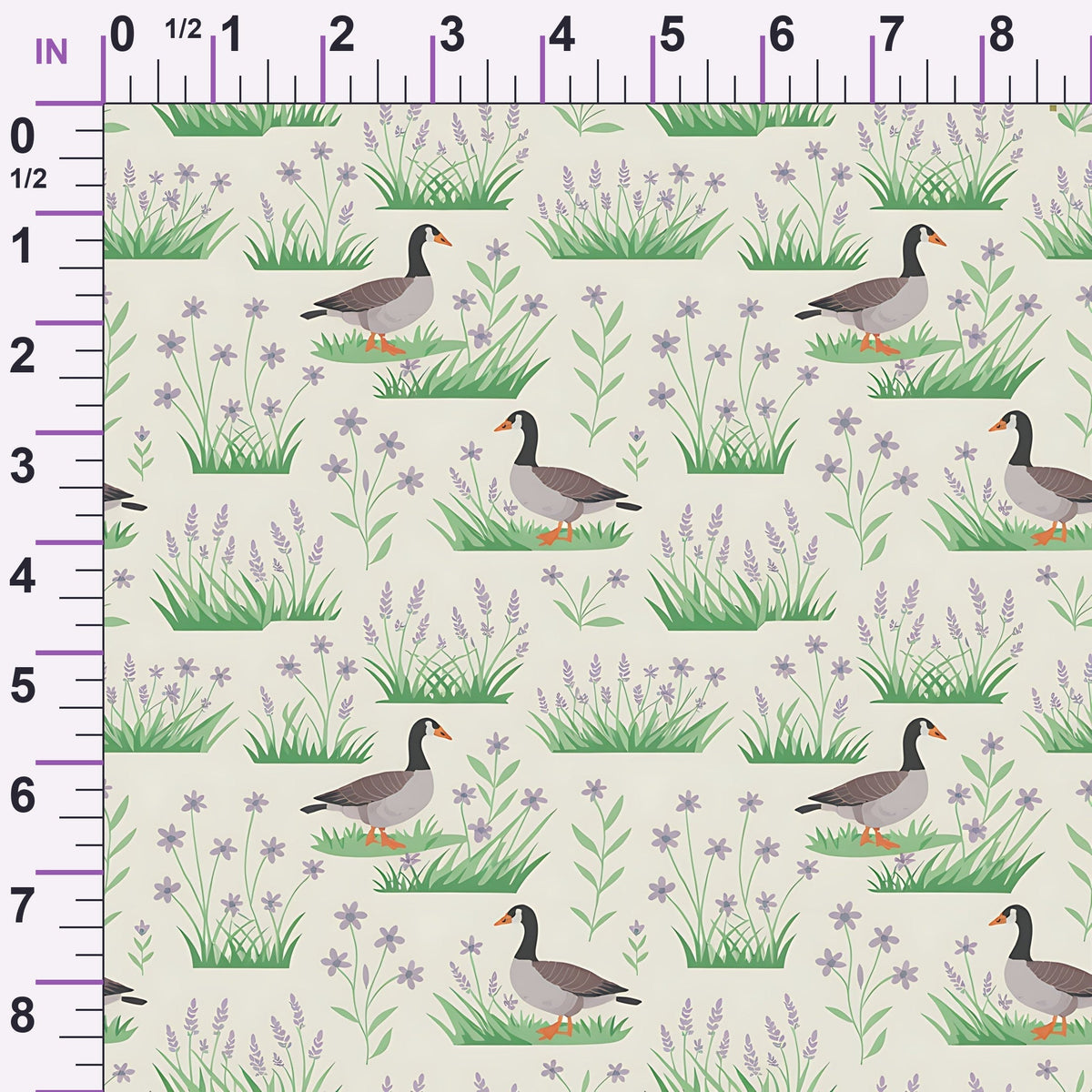 Gosling Garden Pattern 9 Minky Fabric