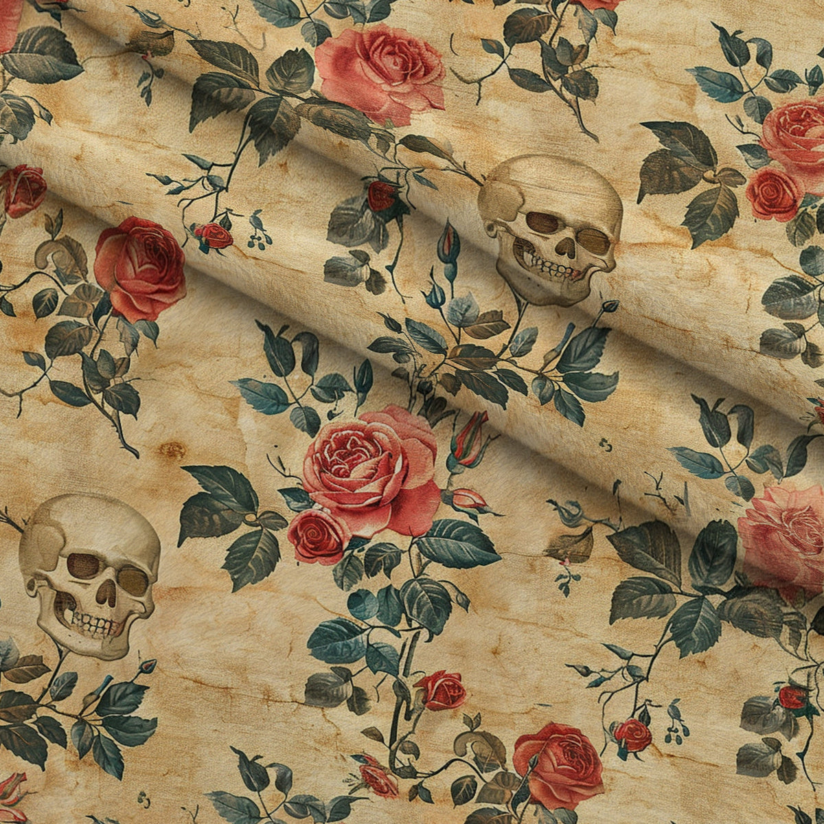 Gothic Blooms Pattern 1 Minky Fabric