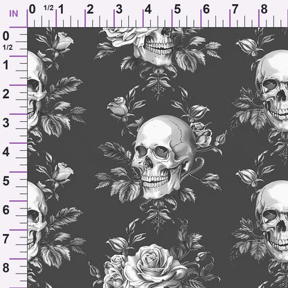 Gothic Blooms Pattern 2 Minky Fabric