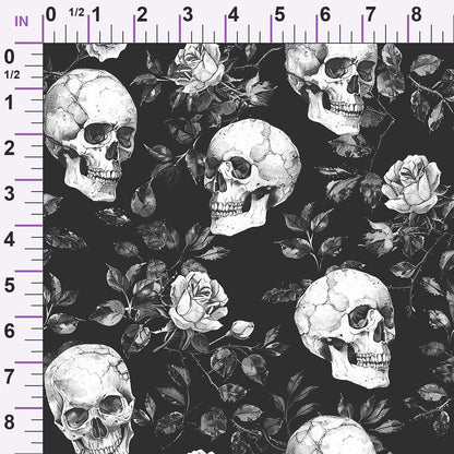 Gothic Blooms Pattern 3 Minky Fabric