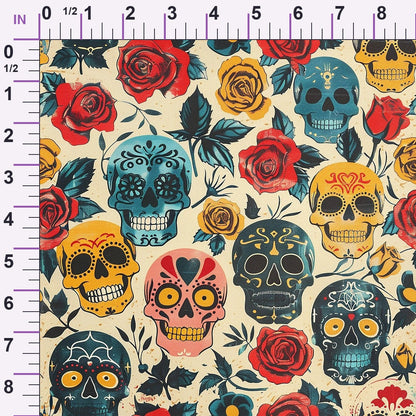 Gothic Blooms Pattern 4 Minky Fabric