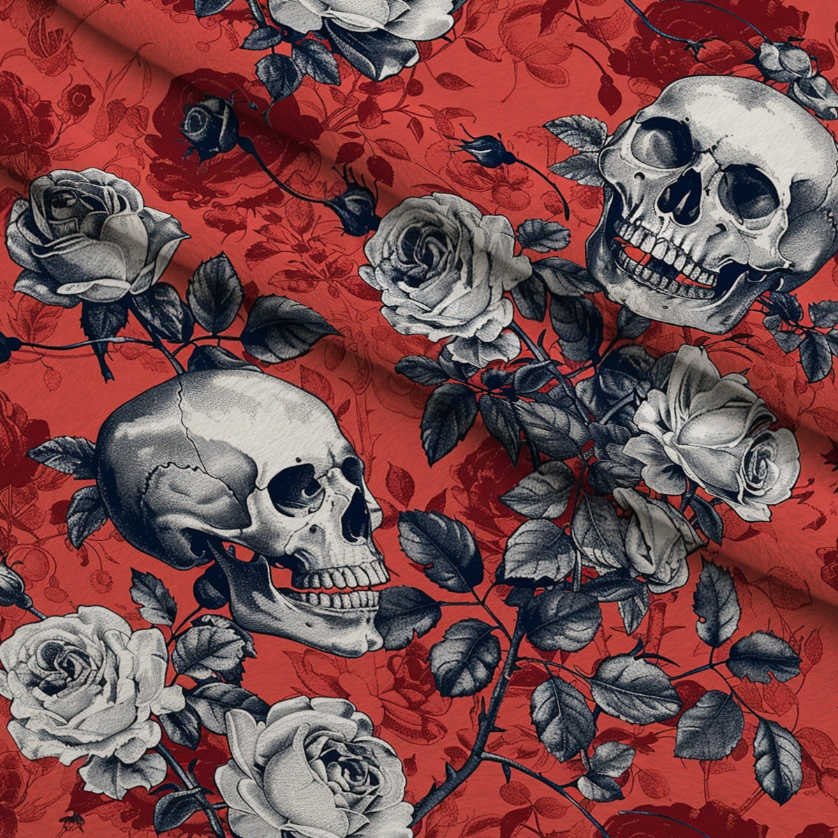 Gothic Blooms Pattern 9 Minky Fabric